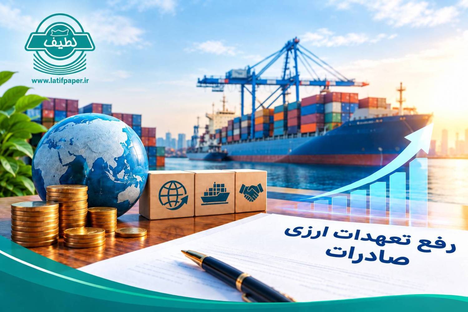 رفع تعهدات ارزی صادرات شرکت محصولات کاغذی لطیف 
